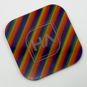 1/8" Rainbow Stripes Cast Acrylic Sheet