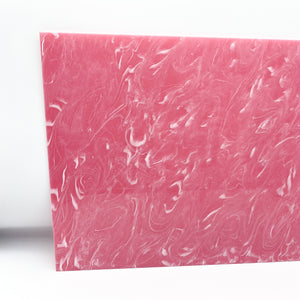 1/8" Pastel Pink Clouds Cast Acrylic Sheet