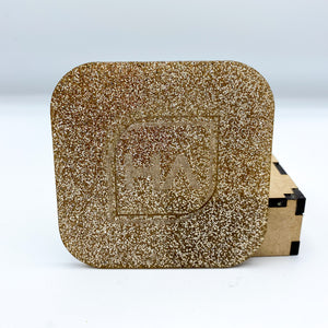 gold glitter cast acrylic sheet laser safe