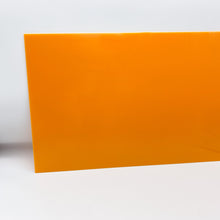 Load image into Gallery viewer, 1/8&quot; Tangerine Cast Acrylic Sheet
