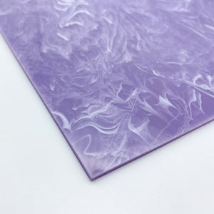 1/8" Pastel Lilac Clouds Cast Acrylic Sheet