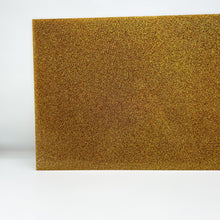 Load image into Gallery viewer, yellow gold glitter cast acrylic sheet laser safe
